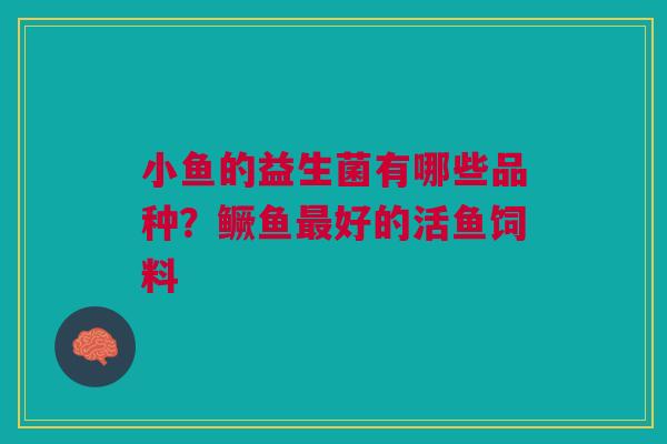 小鱼的益生菌有哪些品种？鳜鱼最好的活鱼饲料