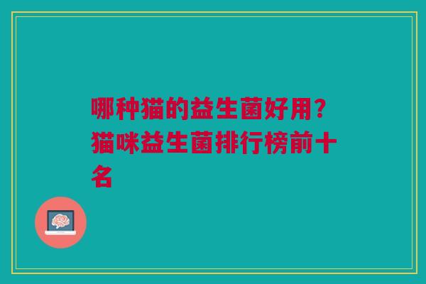 哪种猫的益生菌好用？猫咪益生菌排行榜前十名