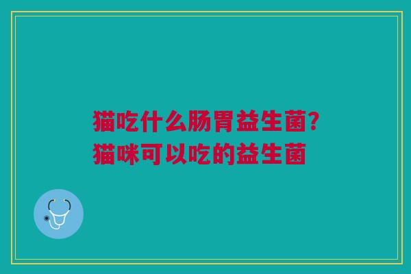 猫吃什么肠胃益生菌？猫咪可以吃的益生菌