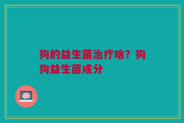 狗的益生菌治疗啥？狗狗益生菌成分