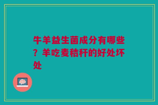 牛羊益生菌成分有哪些？羊吃麦秸秆的好处坏处