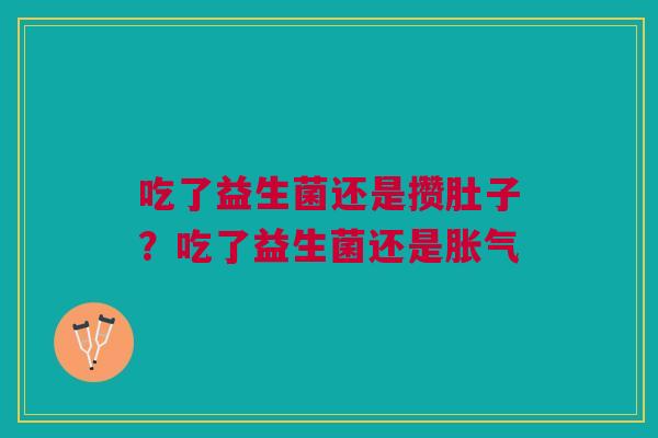 吃了益生菌还是攒肚子？吃了益生菌还是胀气
