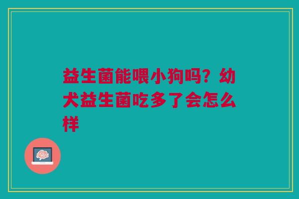 益生菌能喂小狗吗?幼犬益生菌吃多了会怎么样 益生菌能喂小狗吗?幼犬益生菌吃多了会怎么样