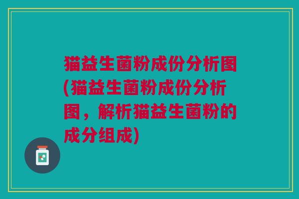 猫益生菌粉成份分析图(猫益生菌粉成份分析图，解析猫益生菌粉的成分组成)