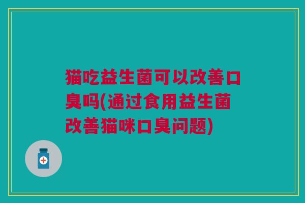 猫吃益生菌可以改善口臭吗(通过食用益生菌改善猫咪口臭问题)