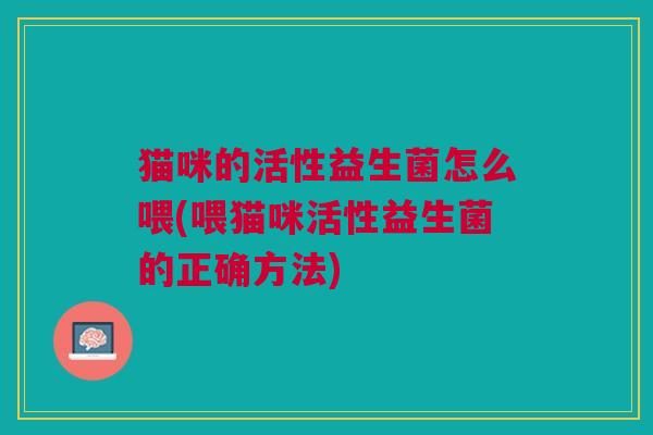 猫咪的活性益生菌怎么喂(喂猫咪活性益生菌的正确方法)