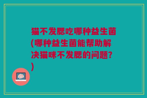猫不发腮吃哪种益生菌(哪种益生菌能帮助解决猫咪不发腮的问题?)
