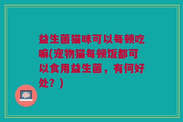 益生菌猫咪可以每顿吃嘛(宠物猫每顿饭都可以食用益生菌,有何好处?)
