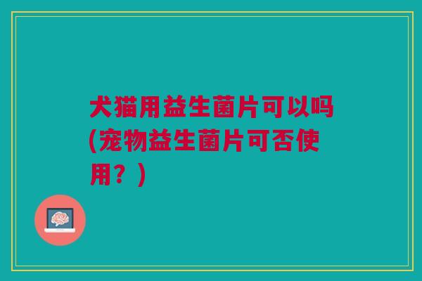 犬猫用益生菌片可以吗(宠物益生菌片可否使用？)