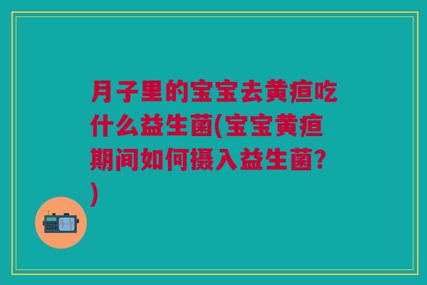 月子里的宝宝去黄疸吃什么益生菌(宝宝黄疸期间如何摄入益生菌?) 月子里的宝宝去黄疸吃什么益生菌(宝宝黄疸期间如何摄入益生菌?)