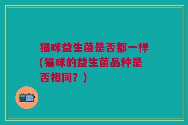 猫咪益生菌是否都一样(猫咪的益生菌品种是否相同?) 猫咪益生菌是否都一样(猫咪的益生菌品种是否相同?)