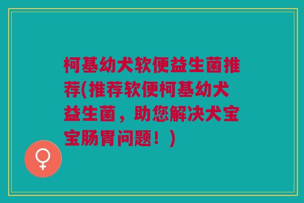 柯基幼犬软便益生菌推荐(推荐软便柯基幼犬益生菌,助您解决犬宝宝肠胃问题!)