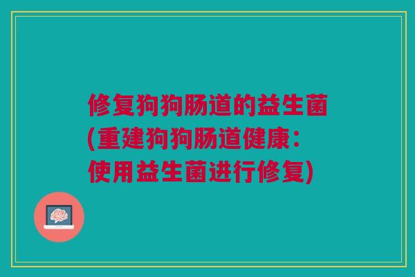 修复狗狗肠道的益生菌(重建狗狗肠道健康:使用益生菌进行修复)