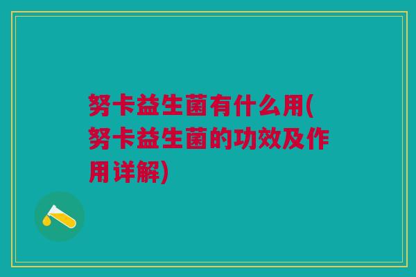 努卡益生菌有什么用(努卡益生菌的功效及作用详解)