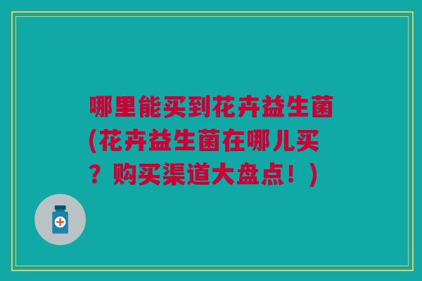 哪里能买到花卉益生菌(花卉益生菌在哪儿买?购买渠道大盘点!)