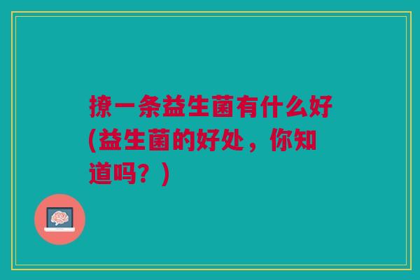 撩一条益生菌有什么好(益生菌的好处,你知道吗?)