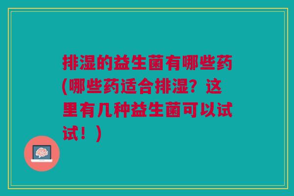排湿的益生菌有哪些药(哪些药适合排湿?这里有几种益生菌可以试试!)