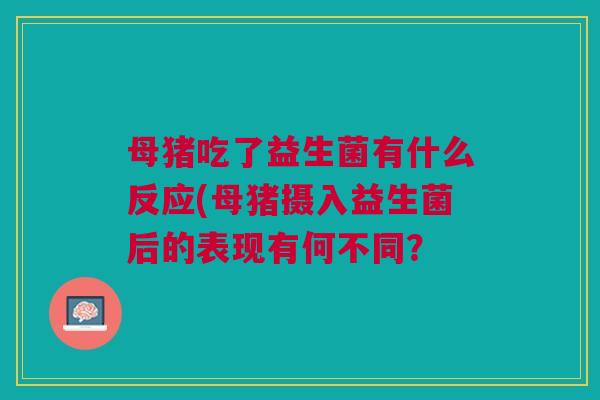 母猪吃了益生菌有什么反应(母猪摄入益生菌后的表现有何不同? 母猪吃了益生菌有什么反应(母猪摄入益生菌后的表现有何不同?