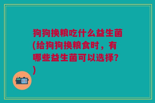 狗狗换粮吃什么益生菌(给狗狗换粮食时,有哪些益生菌可以选择?) 狗狗换粮吃什么益生菌(给狗狗换粮食时,有哪些益生菌可以选择?)
