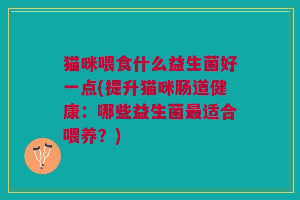 猫咪喂食什么益生菌好一点(提升猫咪肠道健康:哪些益生菌适合喂养?) 猫咪喂食什么益生菌好一点(提升猫咪肠道健康:哪些益生菌适合喂养?)