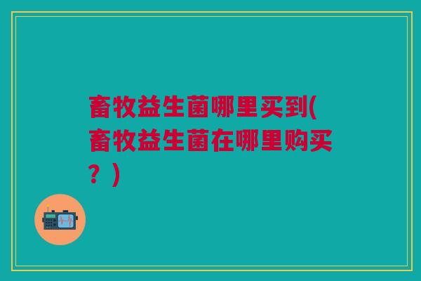 畜牧益生菌哪里买到(畜牧益生菌在哪里购买?)