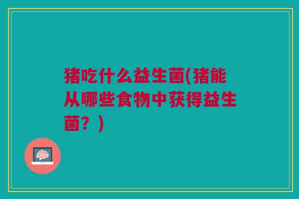 猪吃什么益生菌(猪能从哪些食物中获得益生菌?)