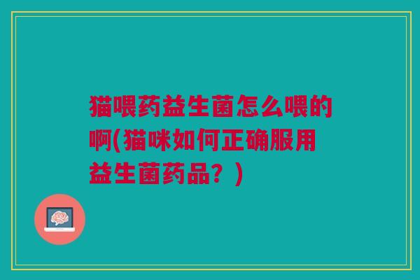 猫喂药益生菌怎么喂的啊(猫咪如何正确服用益生菌药品?)