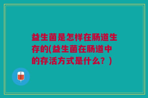 益生菌是怎样在肠道生存的(益生菌在肠道中的存活方式是什么？)