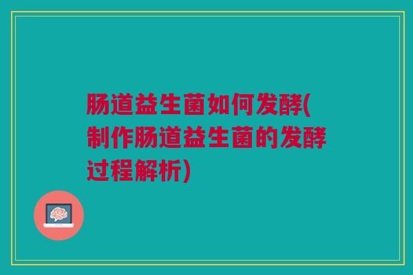肠道益生菌如何发酵(制作肠道益生菌的发酵过程解析)