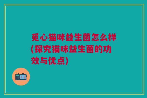 觅心猫咪益生菌怎么样(探究猫咪益生菌的功效与优点)