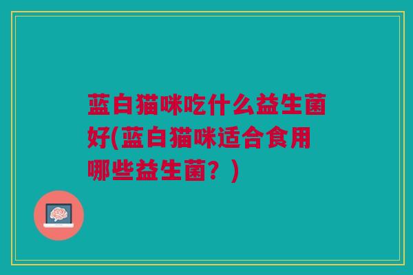 蓝白猫咪吃什么益生菌好(蓝白猫咪适合食用哪些益生菌?)