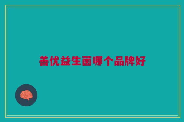 善优益生菌哪个品牌好