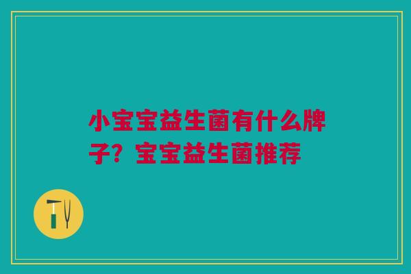 小宝宝益生菌有什么牌子?宝宝益生菌推荐