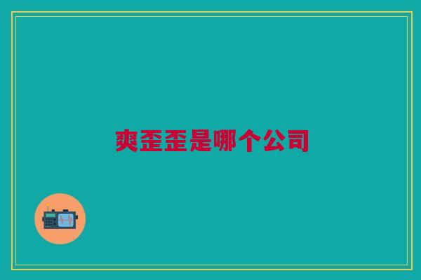 爽歪歪是哪个公司