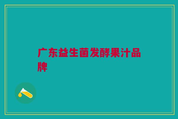 广东益生菌发酵果汁品牌