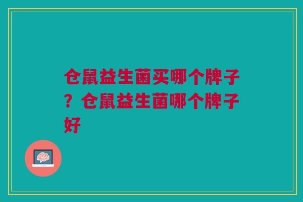 仓鼠益生菌买哪个牌子？仓鼠益生菌哪个牌子好