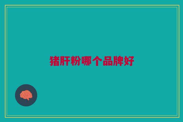 猪肝粉哪个品牌好