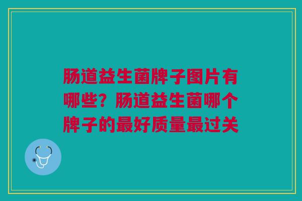 肠道益生菌牌子图片有哪些?肠道益生菌哪个牌子的好质量过关 肠道益生菌牌子图片有哪些?肠道益生菌哪个牌子的好质量过关