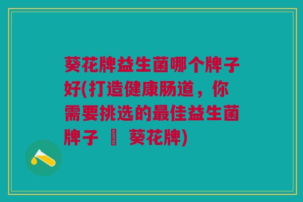 葵花牌益生菌哪个牌子好(打造健康肠道,你需要挑选的最佳益生菌牌子 – 葵花牌)