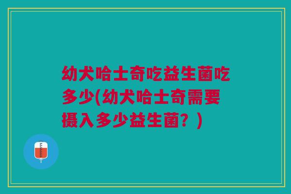 幼犬哈士奇吃益生菌吃多少(幼犬哈士奇需要摄入多少益生菌？)