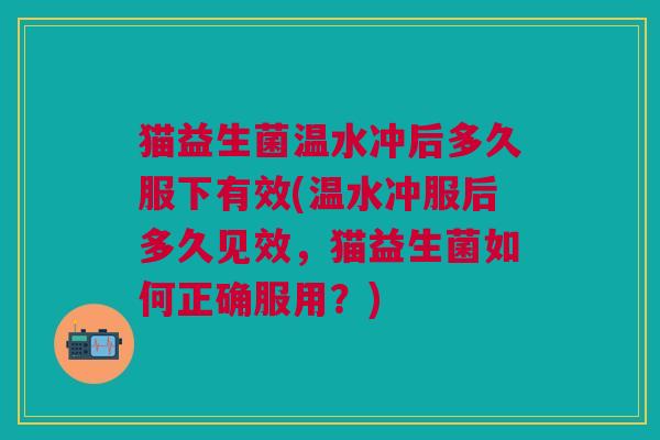 猫益生菌温水冲后多久服下有效(温水冲服后多久见效,猫益生菌如何正确服用?) 猫益生菌温水冲后多久服下有效(温水冲服后多久见效,猫益生菌如何正确服用?)