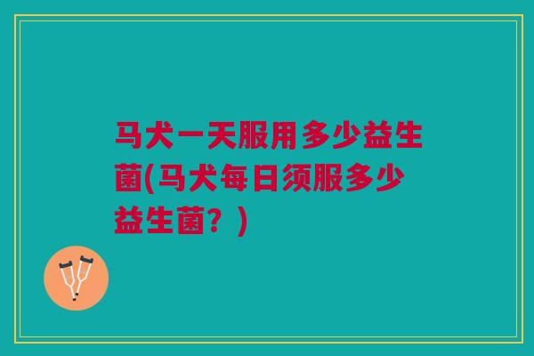 马犬一天服用多少益生菌(马犬每日须服多少益生菌?) 马犬一天服用多少益生菌(马犬每日须服多少益生菌?)