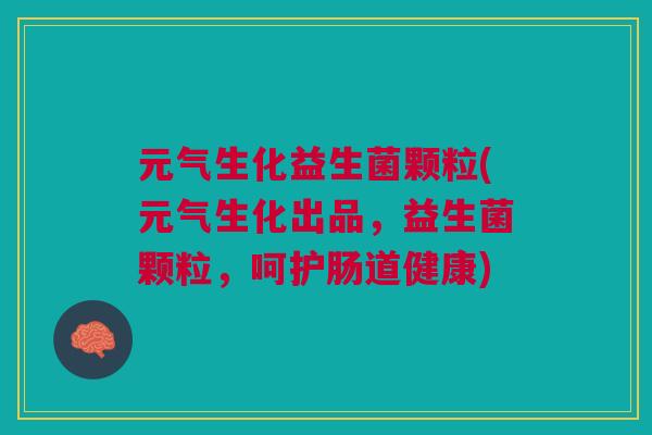 元气生化益生菌颗粒(元气生化出品,益生菌颗粒,呵护肠道健康) 元气生化益生菌颗粒(元气生化出品,益生菌颗粒,呵护肠道健康)