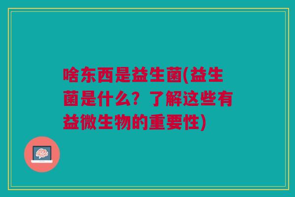 啥东西是益生菌(益生菌是什么?了解这些有益微生物的重要性)
