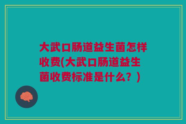 大武口肠道益生菌怎样收费(大武口肠道益生菌收费标准是什么?)