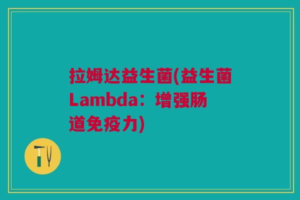 拉姆达益生菌(益生菌Lambda：增强肠道免疫力)