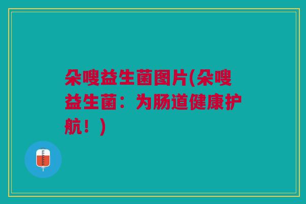 朵嗖益生菌图片(朵嗖益生菌:为肠道健康护航!)
