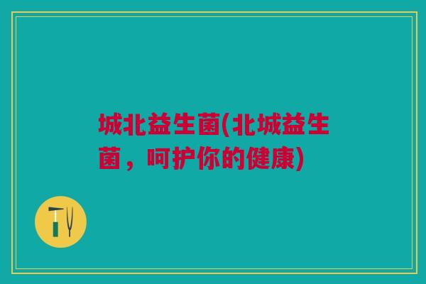 城北益生菌(北城益生菌,呵护你的健康)