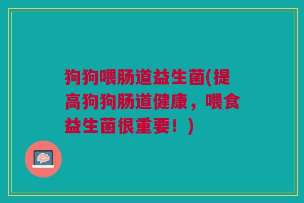 狗狗喂肠道益生菌(提高狗狗肠道健康,喂食益生菌很重要!) 狗狗喂肠道益生菌(提高狗狗肠道健康,喂食益生菌很重要!)