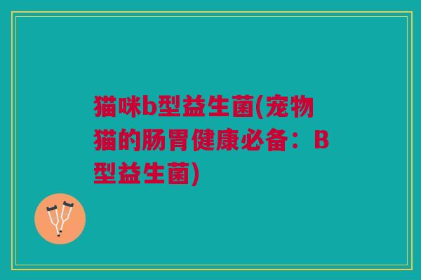 猫咪b型益生菌(宠物猫的肠胃健康必备:B型益生菌)